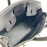 エルメス HERMES バーキン25 U刻印 ブラック シルバー金具 トゴ レディース ハンドバッグ
