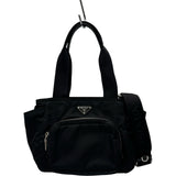 プラダ PRADA Re-Nylonトートバッグ 1BG582 ブラック シルバー金具 ナイロン レディース ショルダーバッグ