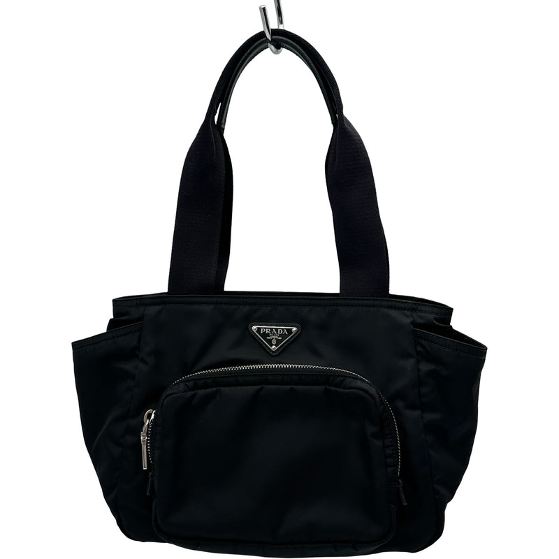 プラダ PRADA Re-Nylonトートバッグ 1BG582 ブラック シルバー金具