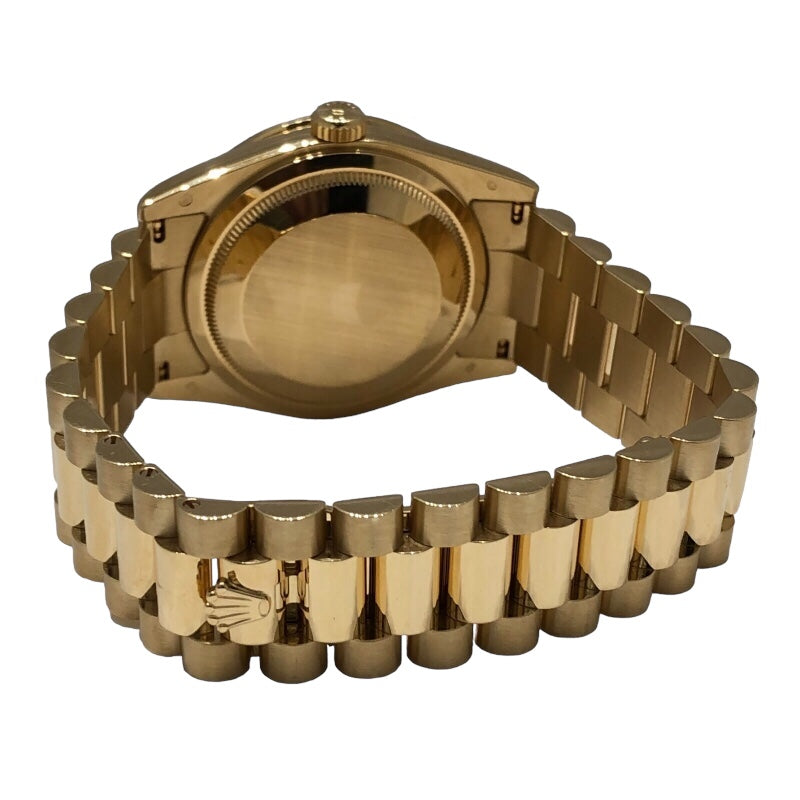 ロレックス ROLEX デイデイト ホワイトシェル 118398BR ゴールド K18イエローゴールド K18YG メンズ 腕時計