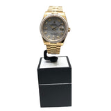 ロレックス ROLEX デイデイト ホワイトシェル 118398BR ゴールド K18イエローゴールド K18YG メンズ 腕時計