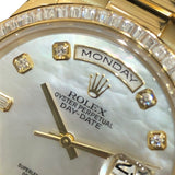 ロレックス ROLEX デイデイト ホワイトシェル 118398BR ゴールド K18イエローゴールド K18YG メンズ 腕時計