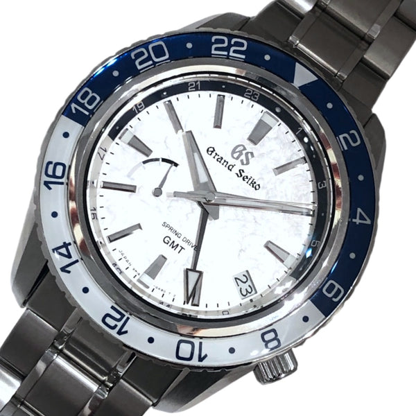 セイコー SEIKO スポーツコレクション スプリングドライブ GMT 20周年記念限定モデル SBGE275 ホワイト ステンレススチール SS 他 メンズ 腕時計