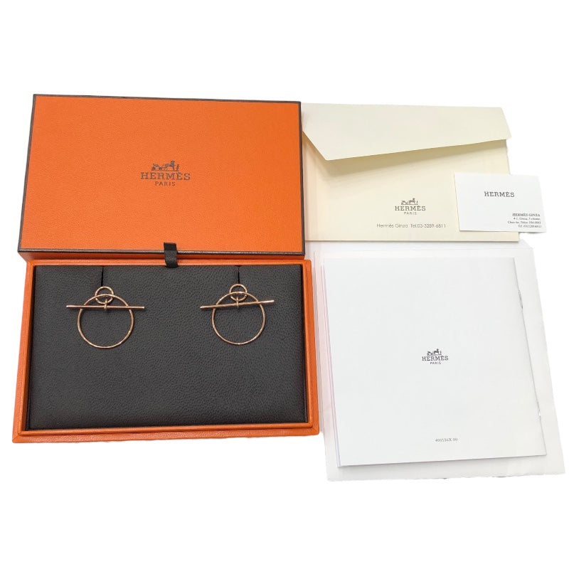 エルメス HERMES ループ ピアスPM K18ピンクゴールド 750PG ジュエリー