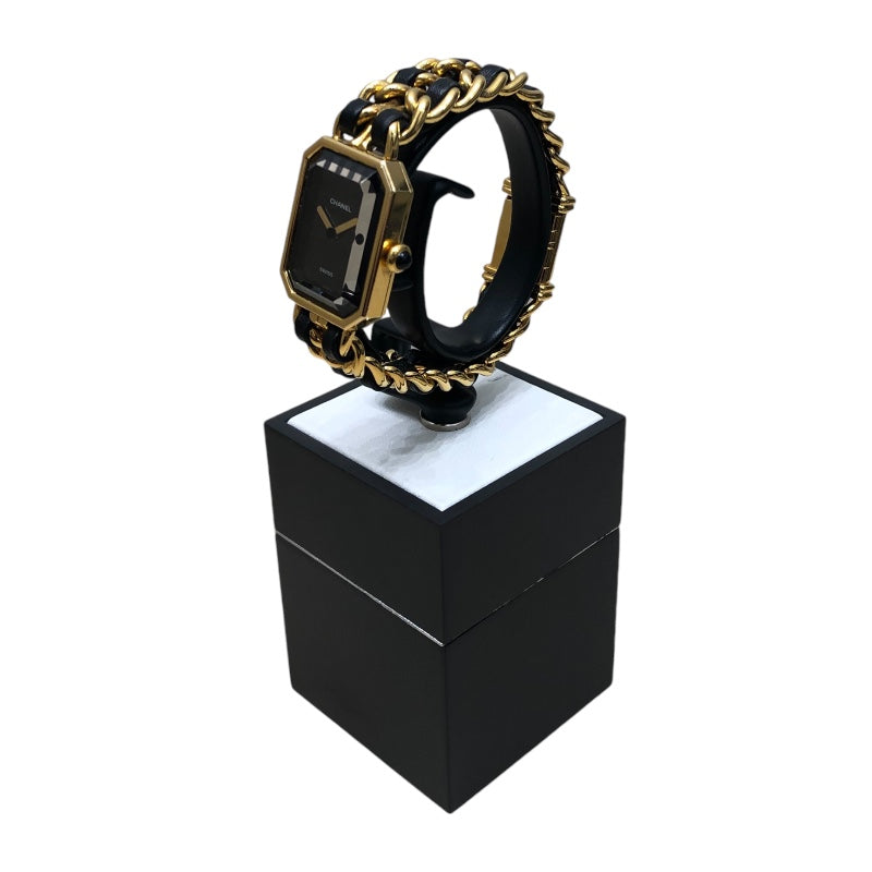 シャネル CHANEL プルミエールS H0001 ブラック GP レディース 腕時計 シャネル CHANEL プルミエールS H0001 ブラック GP レディース 腕時計