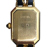 シャネル CHANEL プルミエールS H0001 ブラック GP レディース 腕時計