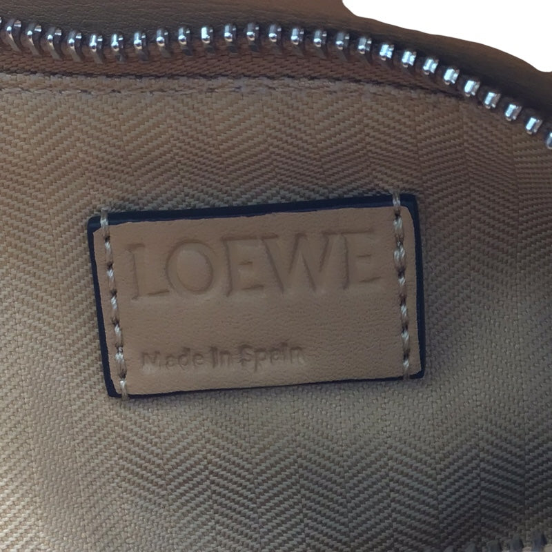 ロエベ LOEWE パズルバムバッグ スモール キャメル レザー SV金具 メンズ ボディバッグ