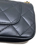 シャネル CHANEL マトラッセミニフラップバッグ　ハートチェーン AS3456 ブラック カーフ ラムスキン レディース ショルダーバッグ