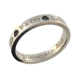 ティファニー TIFFANY＆CO 1837ナイローリング　2Pサファイヤ SV925 　サファイヤ ジュエリー
