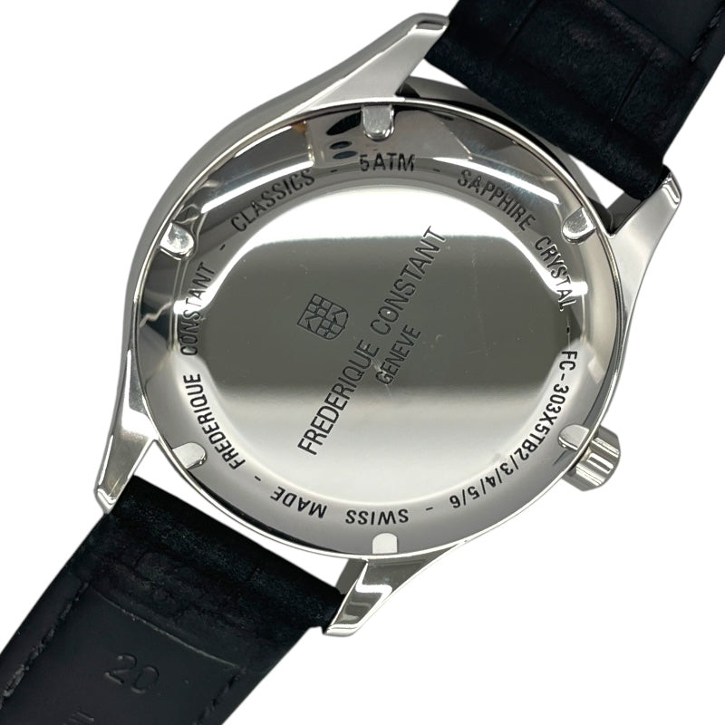 フレデリック・コンスタント FREDERIQUE CONSTANT クラシックインデックス FC-303NB5B6 ブラック SS 自動巻き メンズ 腕時計
