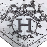 エルメス HERMES ポワントゥ ホワイト シルク レディース スカーフ