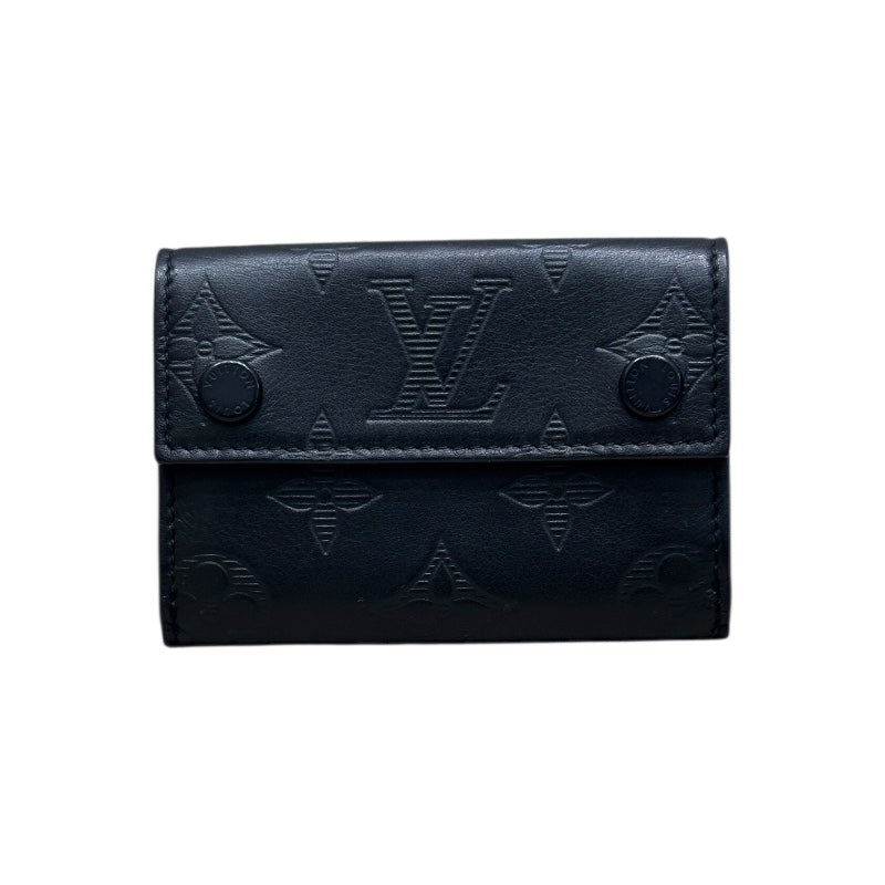 ルイ・ヴィトン LOUIS VUITTON ディスカバリーコンパクトウォレット モノグラムシャドウ レザー メンズ