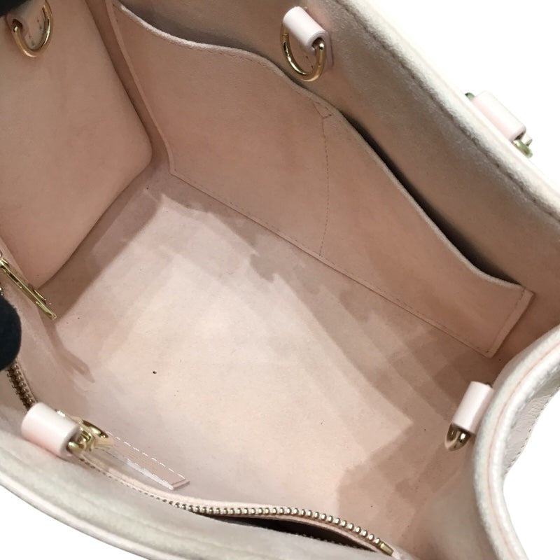 ルイ・ヴィトン LOUIS VUITTON オンザゴーPM M47135 ピンクオパール 牛革 レディース ハンドバッグ