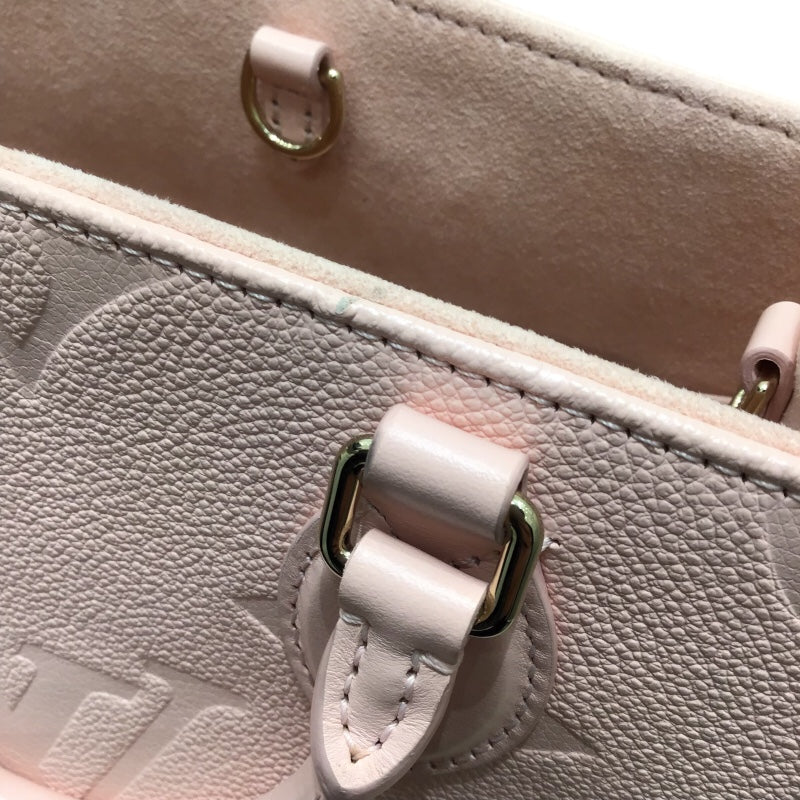 ルイ・ヴィトン LOUIS VUITTON オンザゴーPM M47135 ピンクオパール 牛革 レディース ハンドバッグ