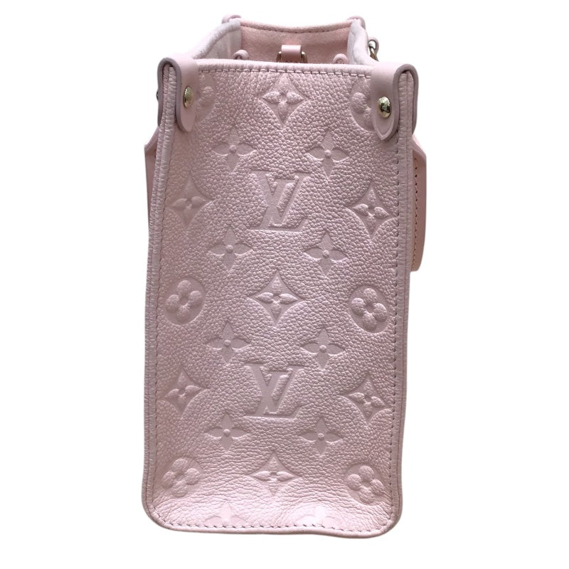 ルイ・ヴィトン LOUIS VUITTON オンザゴーPM M47135 ピンクオパール 牛革 レディース ハンドバッグ