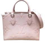 ルイ・ヴィトン LOUIS VUITTON オンザゴーPM M47135 ピンクオパール 牛革 レディース ハンドバッグ