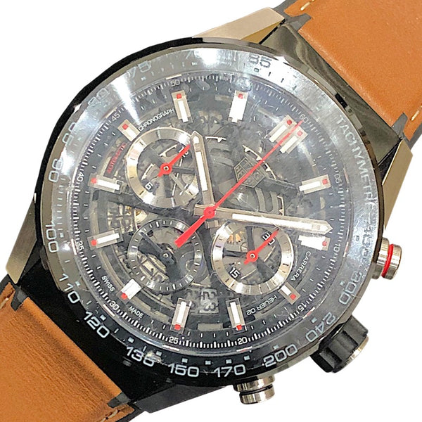 タグ・ホイヤー TAG HEUER カレラ キャリバー ホイヤー02 クロノグラフ CBG2A10.FT6169 SS/セラミック/ラバー/レザー メンズ 腕時計