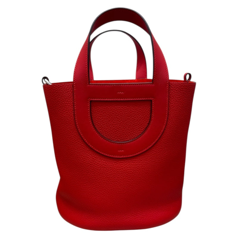 お歳暮・冬ギフト特集2025 HERMES エルメス インザループ23 SV色金具 バーミリオン W刻印 バッグ