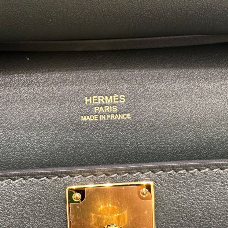 エルメス HERMES ジプシエールミニ ヴェールフォンセ　GD色金具 スイフト ユニセックス ショルダーバッグ