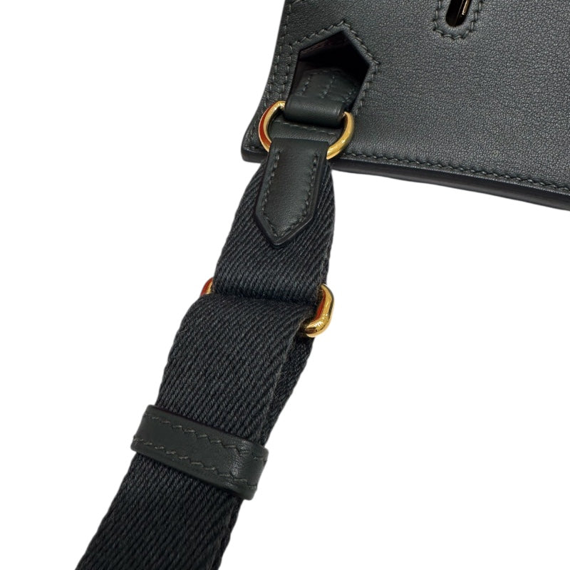 エルメス HERMES ジプシエールミニ ヴェールフォンセ　GD色金具 スイフト ユニセックス ショルダーバッグ
