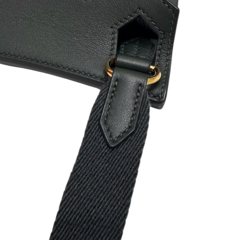 エルメス HERMES ジプシエールミニ ヴェールフォンセ　GD色金具 スイフト ユニセックス ショルダーバッグ