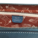 エルメス HERMES アザップロング　シルクイン ブルージーン　SV色金具 エプソン ユニセックス 長財布