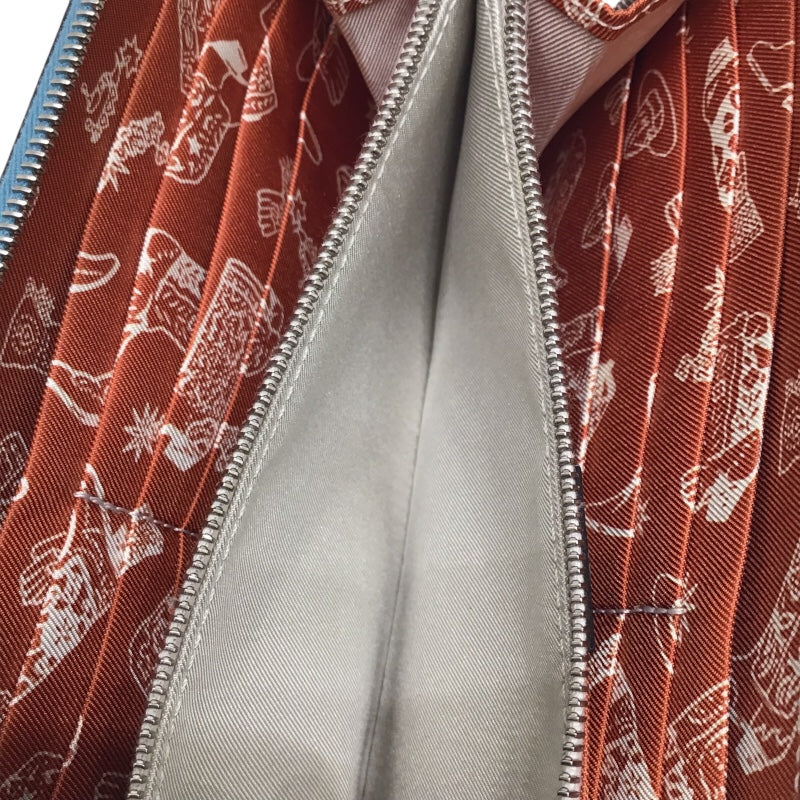 エルメス HERMES アザップロング　シルクイン ブルージーン　SV色金具 エプソン ユニセックス 長財布