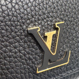 ルイ・ヴィトン LOUIS VUITTON ポルトフォイユ・カプシーヌ　タイニー ブラック トリヨン　レザー レディース 二つ折り財布