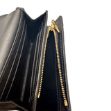 ルイ・ヴィトン LOUIS VUITTON ポルトフォイユ・カプシーヌ　タイニー ブラック トリヨン　レザー レディース 二つ折り財布