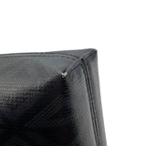 クリスチャン・ディオール Christian Dior CDダイヤモンドクラッチバッグ ブラックxグレー　シルバー金具 コーティングキャンバス ユニセックス クラッチバッグ