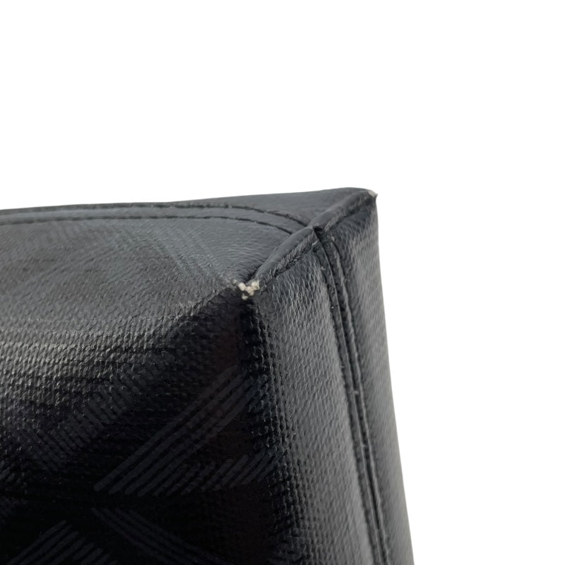 クリスチャン・ディオール Christian Dior CDダイヤモンドクラッチバッグ ブラックxグレー　シルバー金具 コーティングキャンバス ユニセックス クラッチバッグ