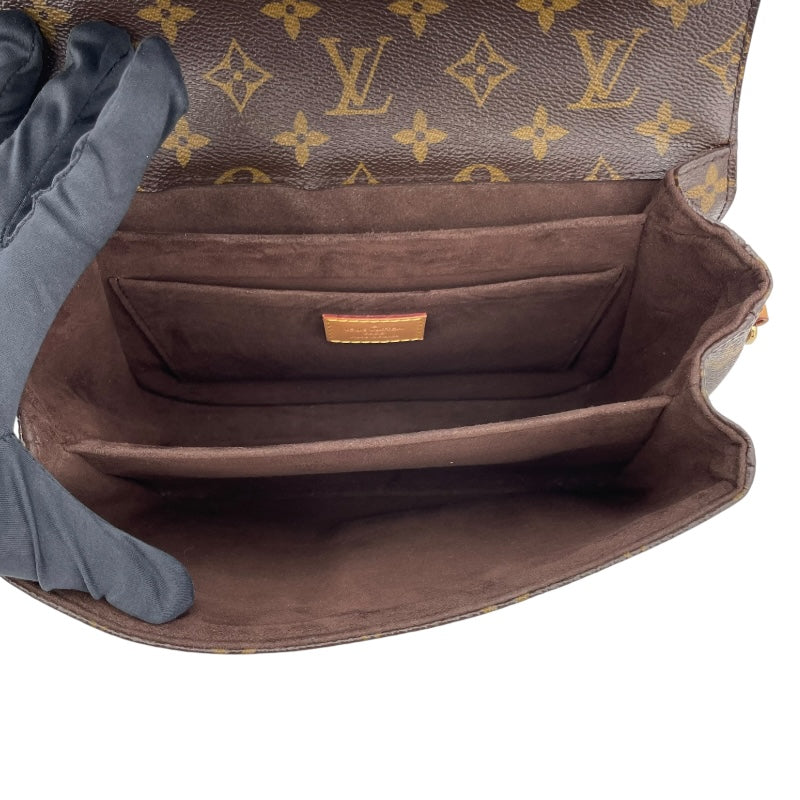ルイ・ヴィトン LOUIS VUITTON ポシェット・メティスMM M40780 ブラウン モノグラムキャンバス レディース ショルダーバッグ