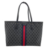 バレンシアガ BALENCIAGA ｘグッチコラボ　ザ・ハッカープロジェクト　トートバッグ 680125 ブラック キャンバス/レザー レディース トートバッグ