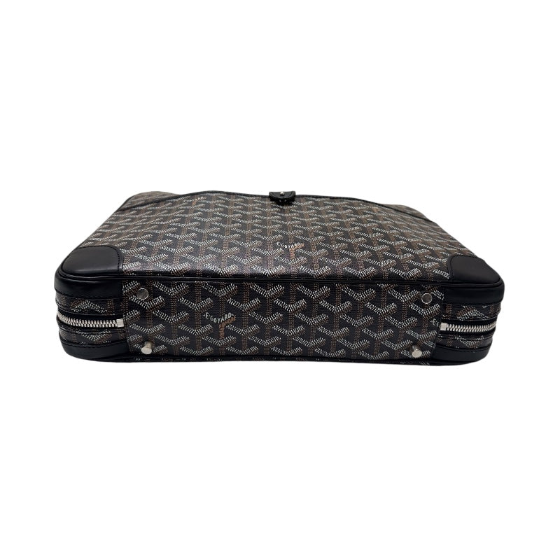 ゴヤール GOYARD アンバサードPM ブラック PVC レザー ユニセックス ハンドバッグ