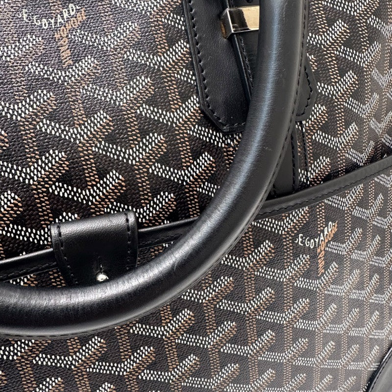 ゴヤール GOYARD アンバサードPM ブラック PVC レザー ユニセックス ハンドバッグ