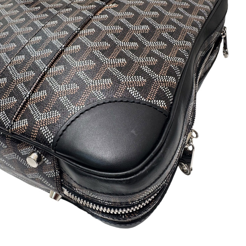 ゴヤール GOYARD アンバサードPM ブラック PVC レザー ユニセックス ハンドバッグ