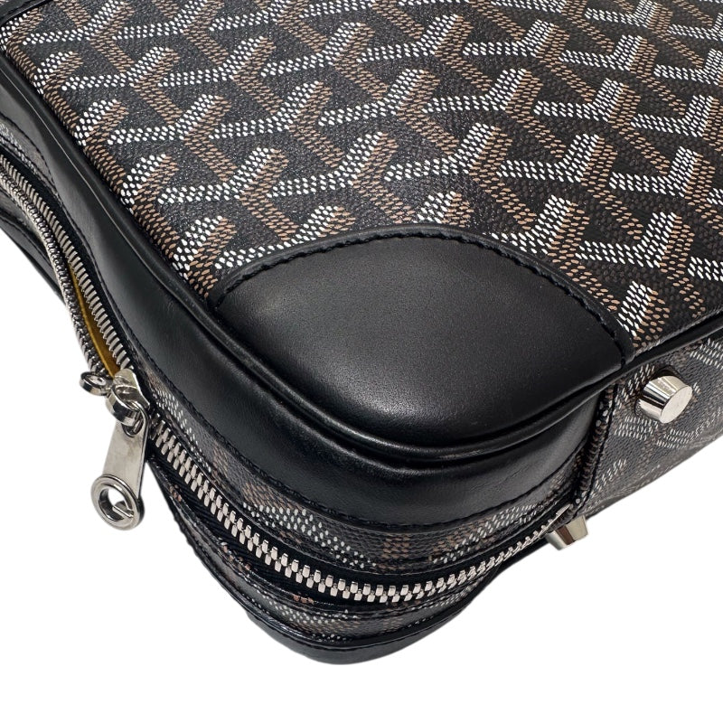 ゴヤール GOYARD アンバサードPM ブラック PVC レザー ユニセックス ハンドバッグ