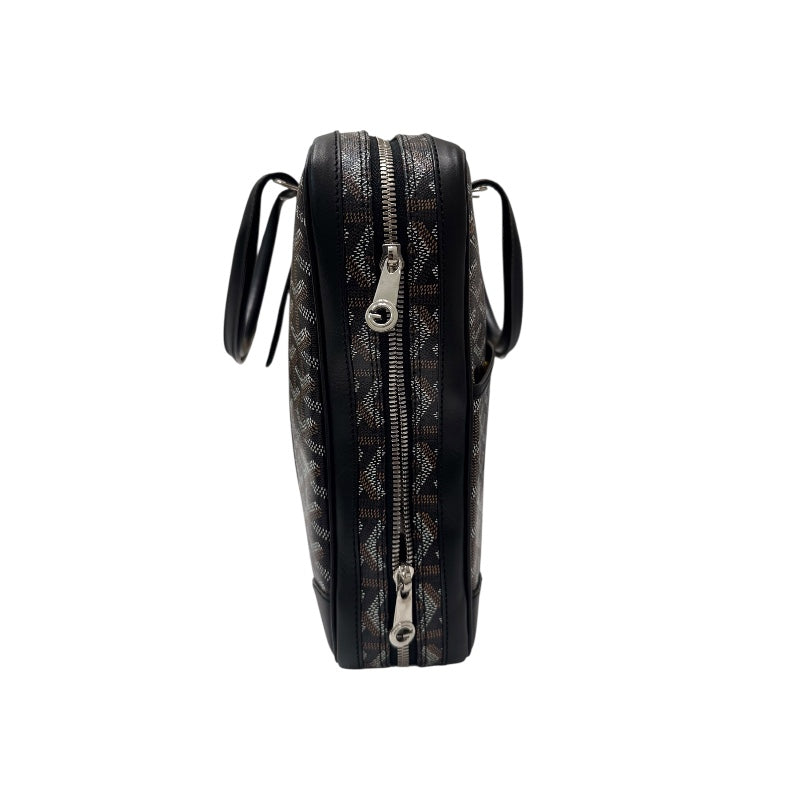 ゴヤール GOYARD アンバサードPM ブラック PVC レザー ユニセックス ハンドバッグ