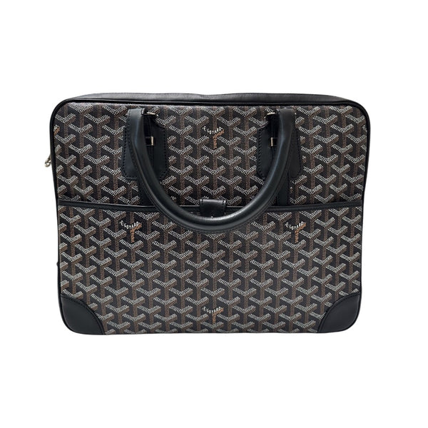 ゴヤール GOYARD アンバサードPM ブラック PVC レザー ユニセックス ハンドバッグ