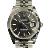 ロレックス ROLEX デイトジャスト41 126300 ブラック SS メンズ 腕時計