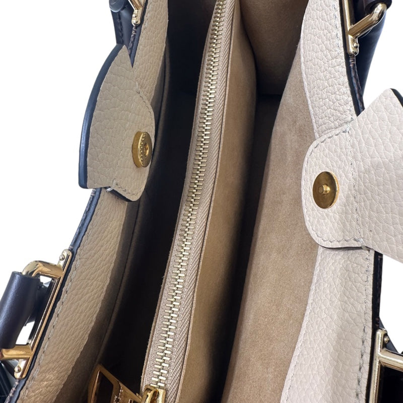 ルイ・ヴィトン LOUIS VUITTON ブリタニ― ダミエ・クレーム PVC/レザー レディース ハンドバッグ
