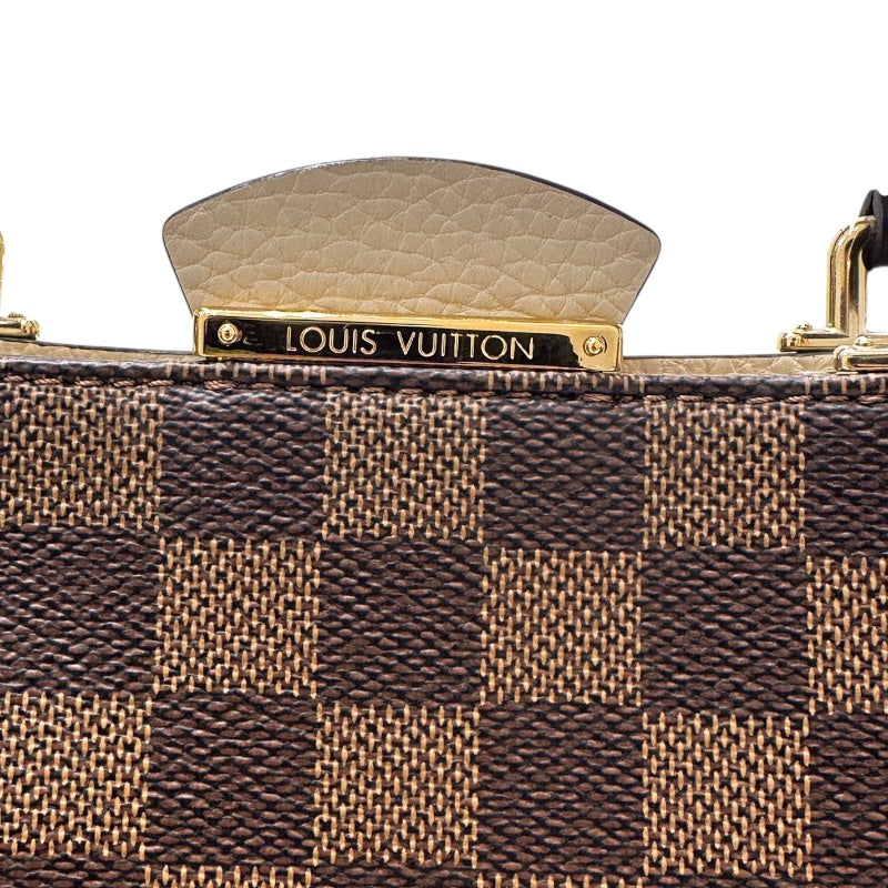 ルイ・ヴィトン LOUIS VUITTON ブリタニ― ダミエ・クレーム PVC/レザー レディース ハンドバッグ