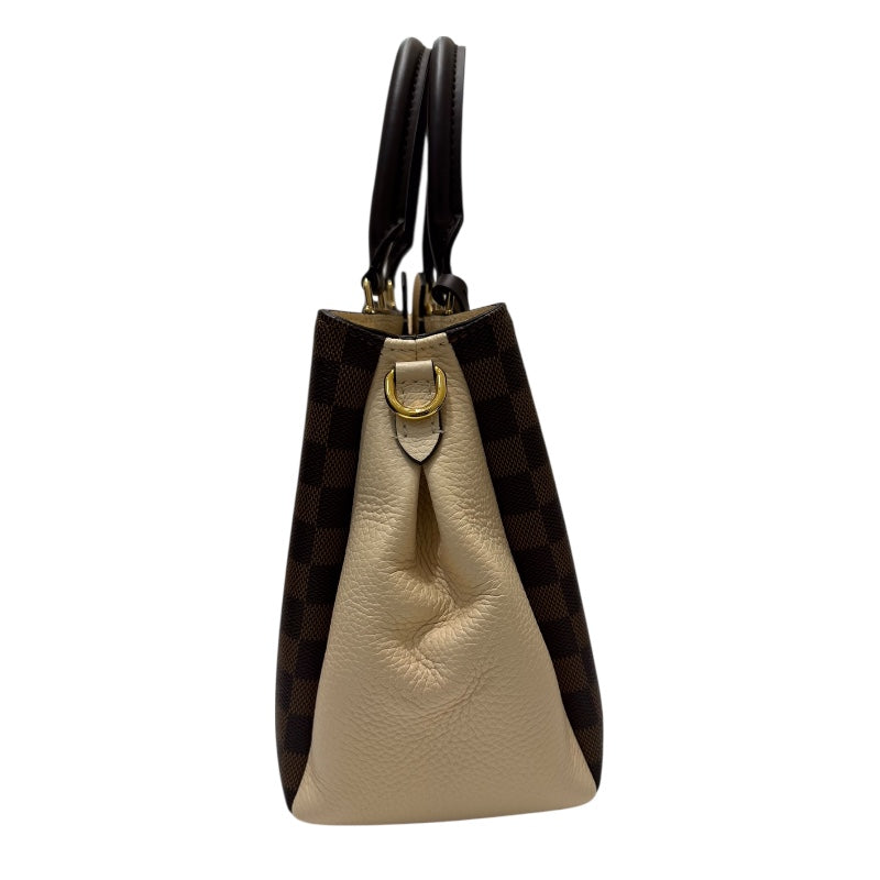 ルイ・ヴィトン LOUIS VUITTON ブリタニ― ダミエ・クレーム PVC/レザー レディース ハンドバッグ