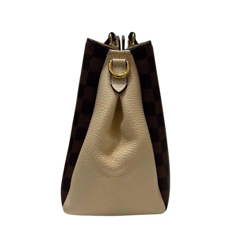 ルイ・ヴィトン LOUIS VUITTON ブリタニ― ダミエ・クレーム PVC/レザー レディース ハンドバッグ