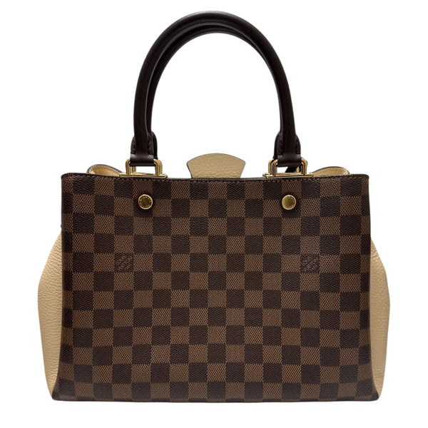 ルイ・ヴィトン LOUIS VUITTON ブリタニ― ダミエ・クレーム PVC/レザー レディース ハンドバッグ