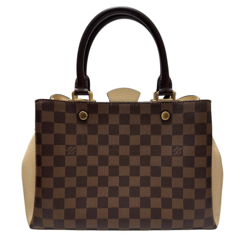 ルイ・ヴィトン LOUIS VUITTON ブリタニ― ダミエ・クレーム PVC/レザー レディース ハンドバッグ
