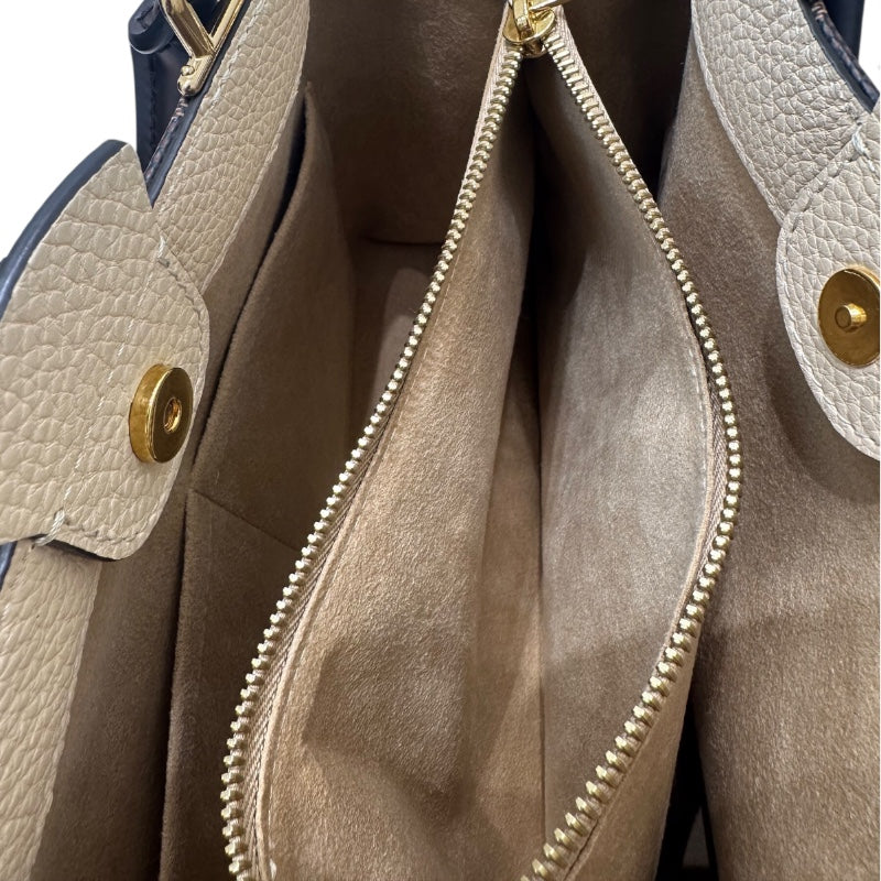 ルイ・ヴィトン LOUIS VUITTON ブリタニ― ダミエ・クレーム PVC/レザー レディース ハンドバッグ