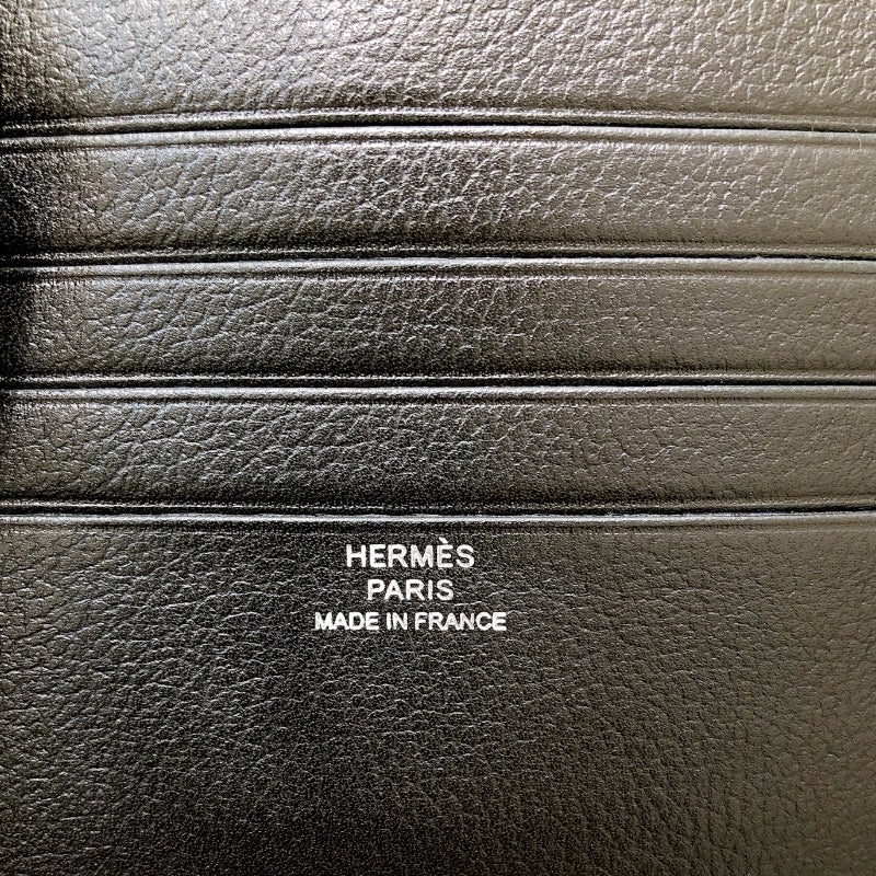 エルメス HERMES シチズン・ツイル W刻印 カーフレザー メンズ 二つ折り財布