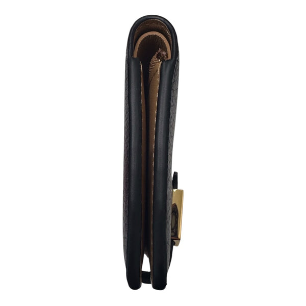 ルイ・ヴィトン LOUIS VUITTON ヴェルティカルウォレット　コンパクト M81561 ノワール トリヨンレザー レディース 二つ折り財布