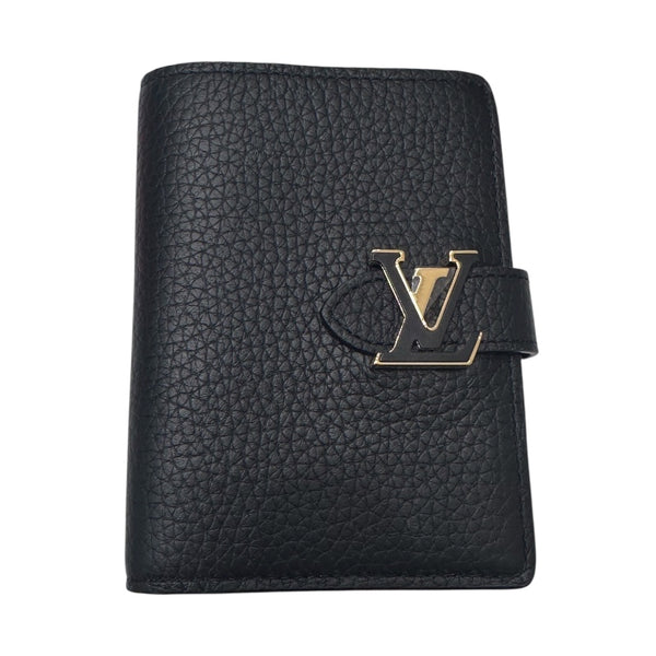 ルイ・ヴィトン LOUIS VUITTON ヴェルティカルウォレット　コンパクト M81561 ノワール トリヨンレザー レディース 二つ折り財布